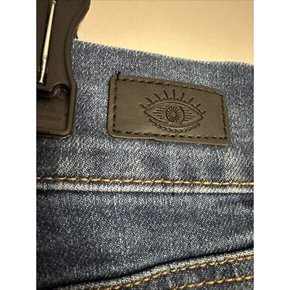 Sophia Vergara Jeans Super High Rise Wide Leg Margot Womens Size 16 Dark Wash - Picture 5 of 12